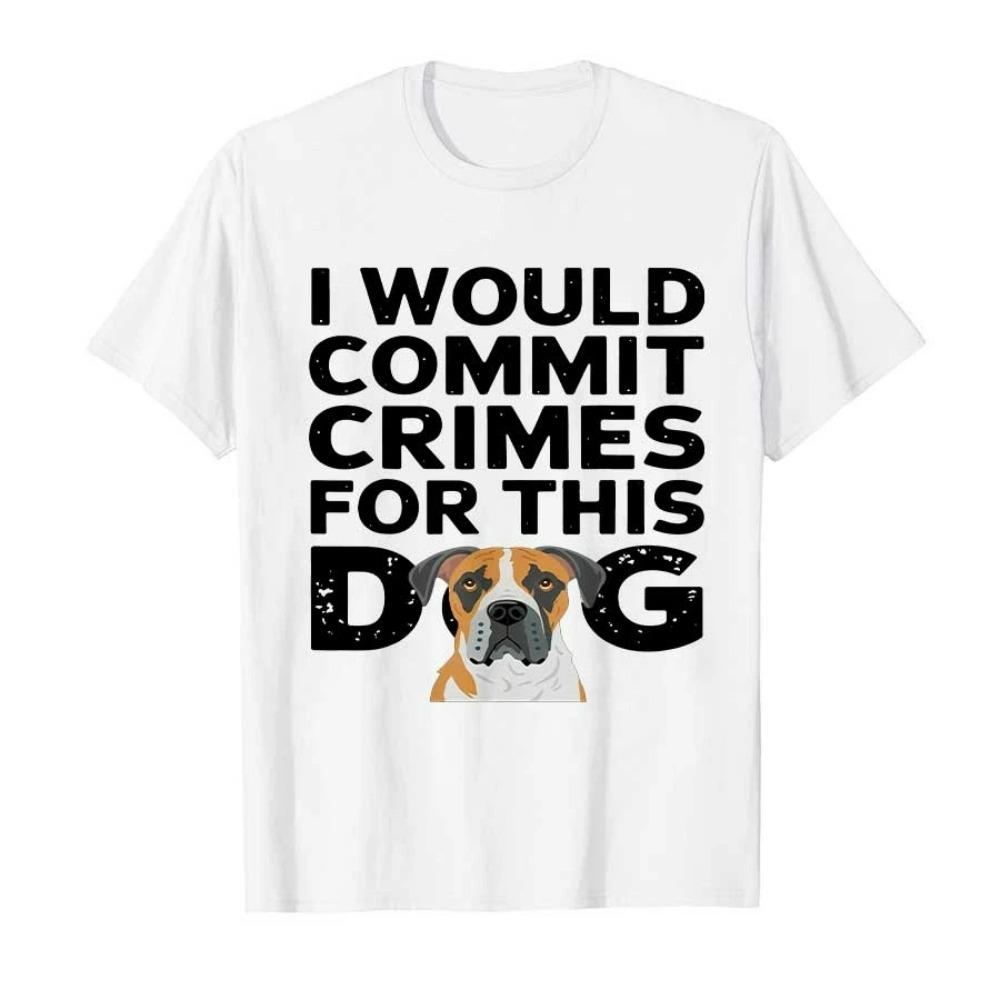 Fashion Men's T-Shirt Fun Letter Animal Dog Graphic Print Men's and Women's Tees Top Summer Short Sleeve Casual Outdoor Men's Clothing