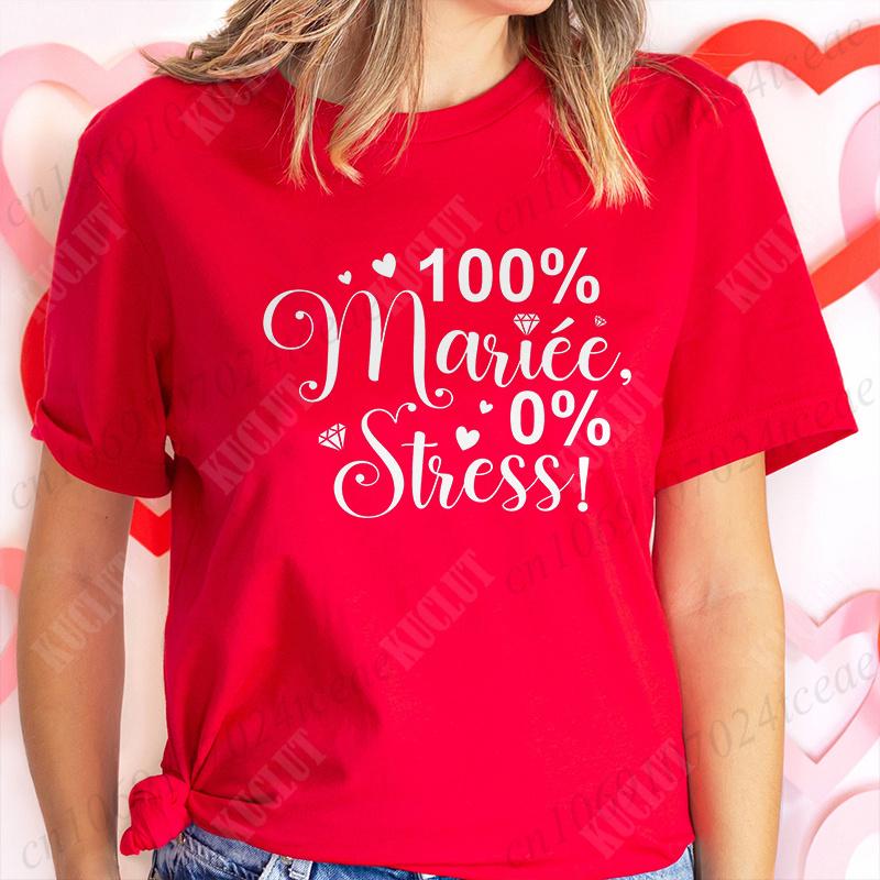 Humor French Bachelorette Party T-Shirt Girls Single Farewell Tees Team Evjf Future Bride Shirt Funny Bridal Shower Wedding Tops