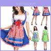German Oktoberfest Women Bavarian Dirndl Maid Costume Beer Festival Suit Dress