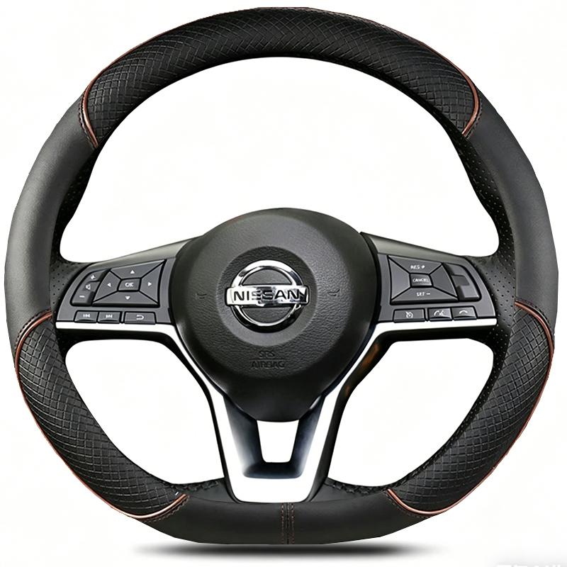 Leather Car Steering Wheel Cover For