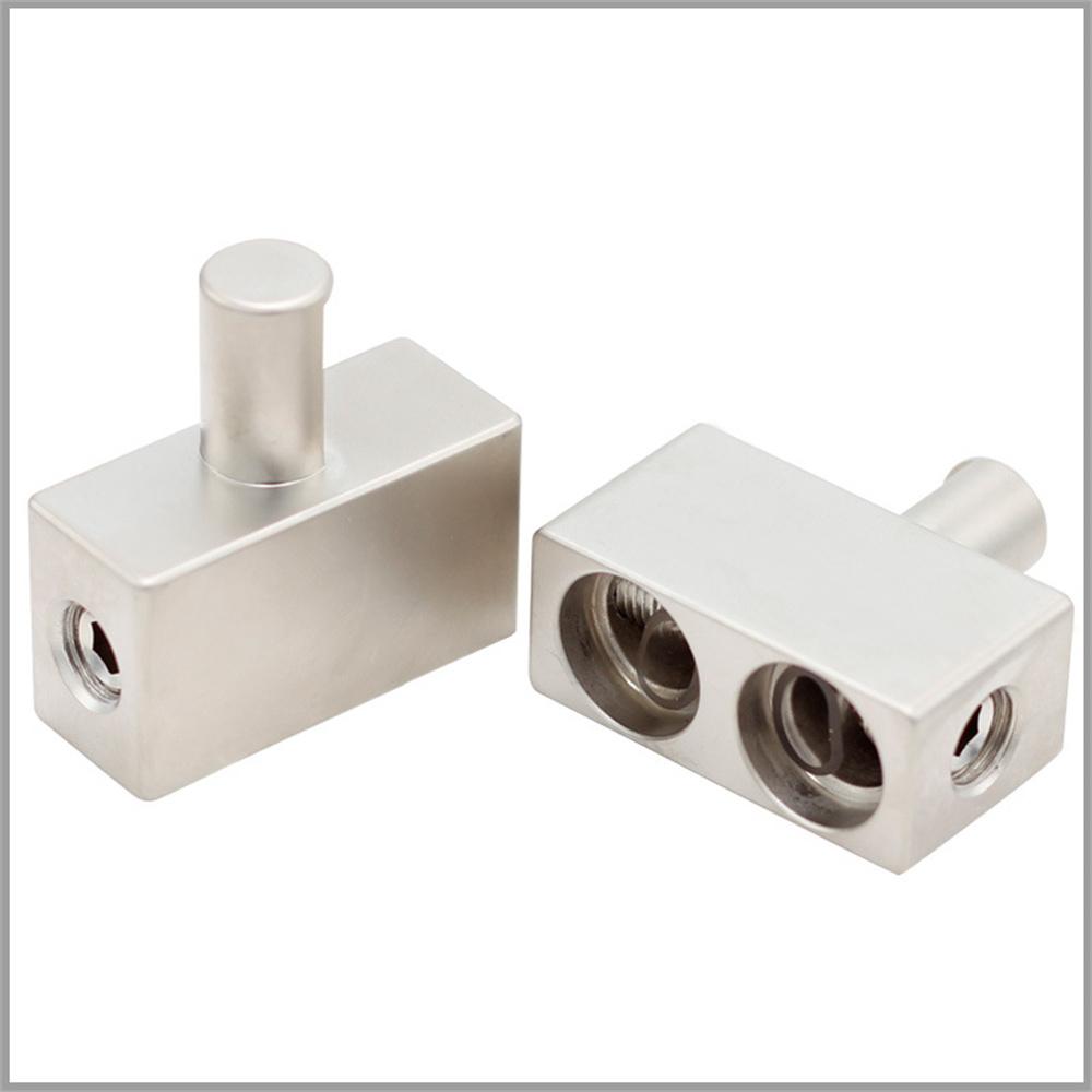 2Pcs Car Audio Power and Ground 1/0 AWG to 1/0 0 Gauge Offset Amp Input Reducers