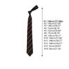 Lazy Tie Hand-tied Neckties Japanese Style Striped Collar Tie for School Shirt