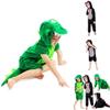 Adorable Halloween Childs Dinosaur Costume Crocodile Jumpsuit For Fancy Dress Parties