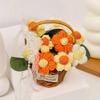 Mini Size Handmade Flower Handmade Simulation Flower Gift Idea Puff Yarn Flower  Mother's Day