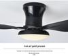 Nordic Style High-Wind Straight-Blade Ceiling Fan Light for Bedroom