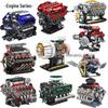 Takasaki Ferrari V12 Engine Model Building Blocks Racing Car Ornament
