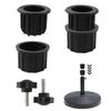 Pack of 6pcs Patio Umbrella Base Support Hole Ring Plug Cover Cap Outdoor Parasol Base Accessories for Balcony Backyard