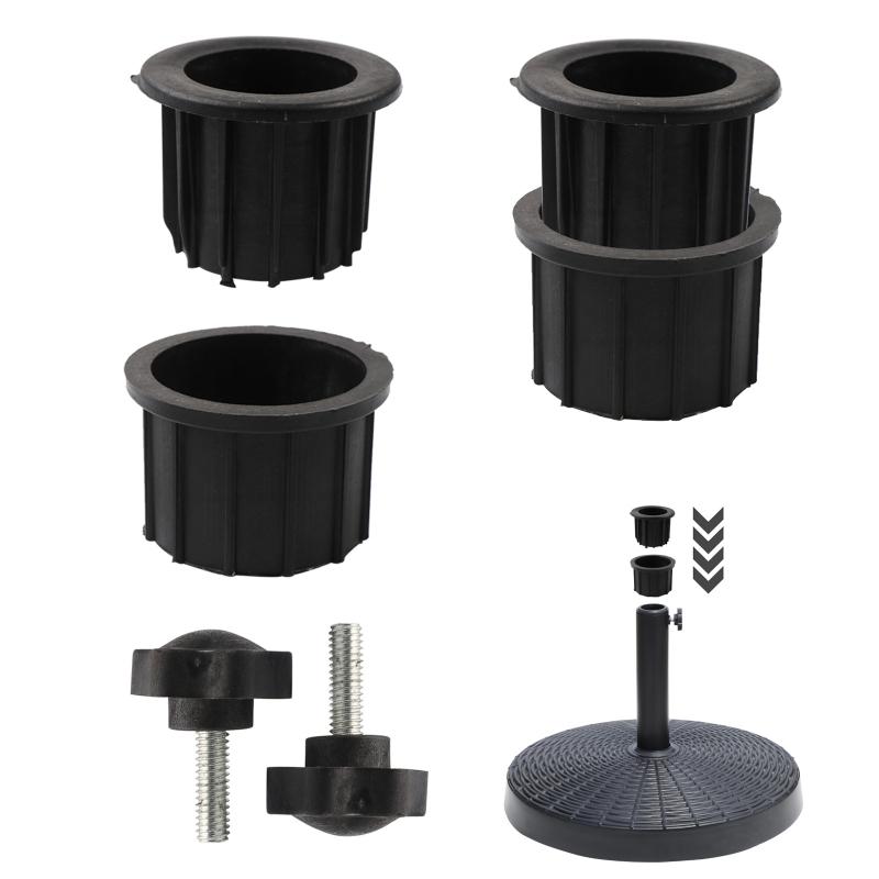 Pack of 6pcs Patio Umbrella Base Support Hole Ring Plug Cover Cap Outdoor Parasol Base Accessories for Balcony Backyard