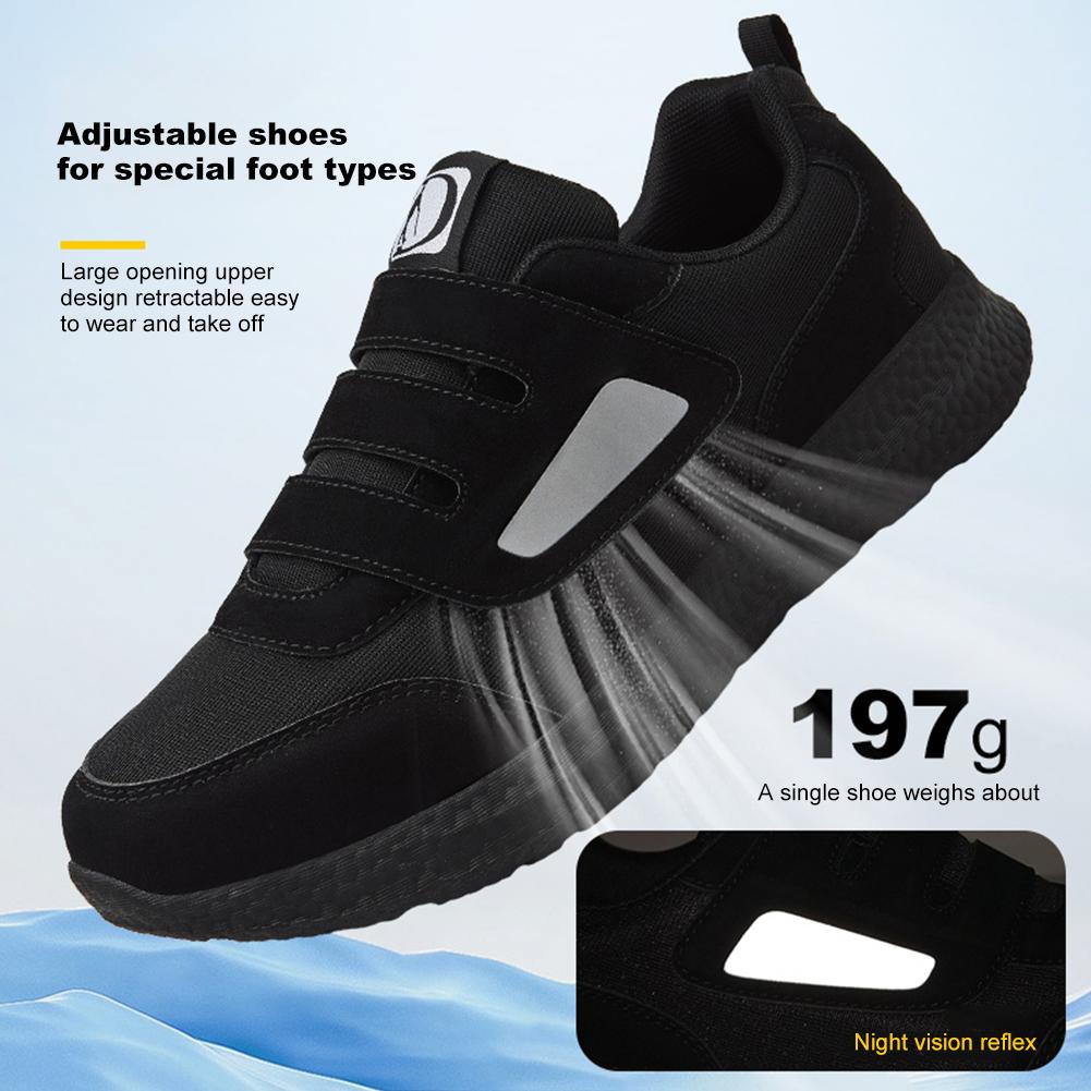 Design Diabetikerschuhe Weite Laufschuhe mit verstellbarem Verschluss Slipper Orthopädische Schuhe für ältere Menschen Sneakers für Herren Damen