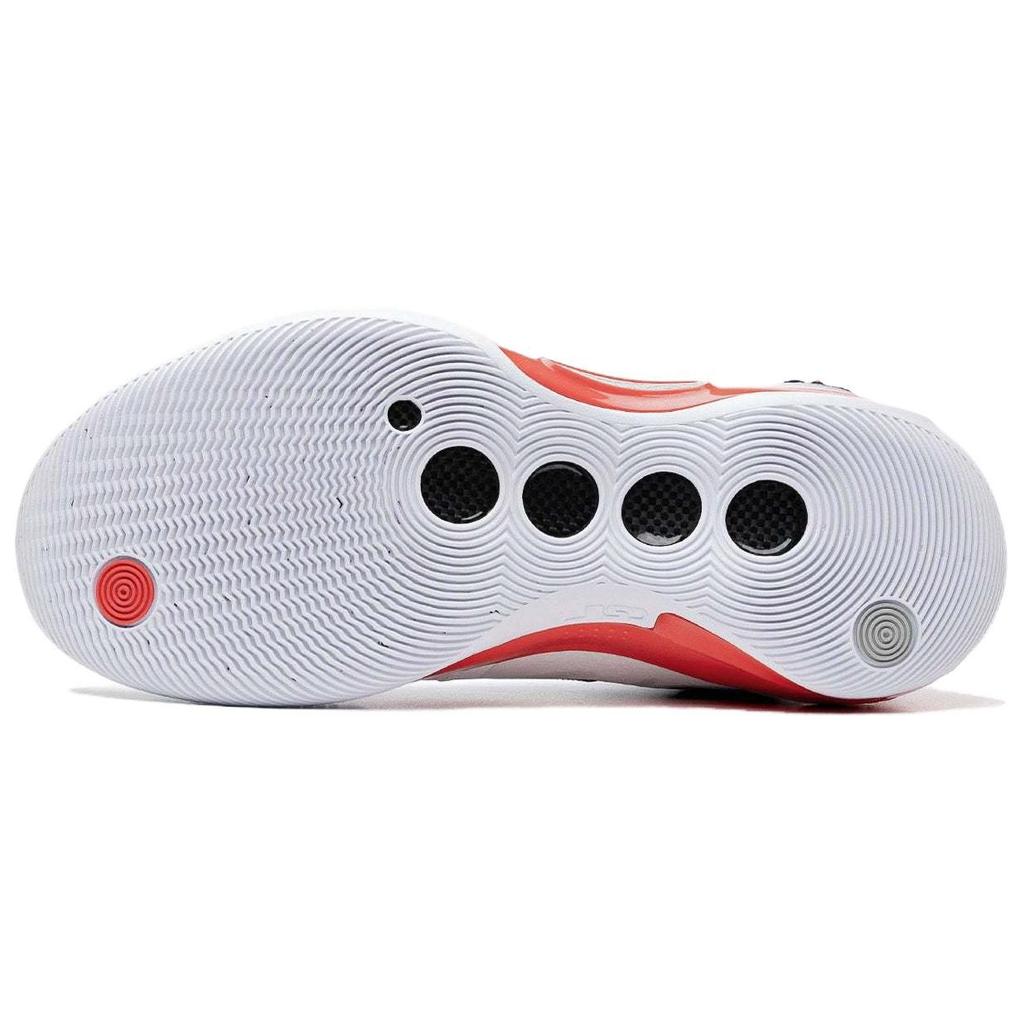 Li Ning Way Of Wade 10 Low Cushioning, Wear Resistant Low Top Basketball Shoes Men's White Red ABAS083-14