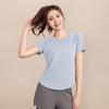 Women's High-End Short-Sleeve Sport T-Shirt & Fitness Set - Breathable, Quick-Drying Yoga and Running Wear