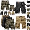 Durable Men's Combat Military Camo Cargo Shorts With Multiple Pockets For Summer