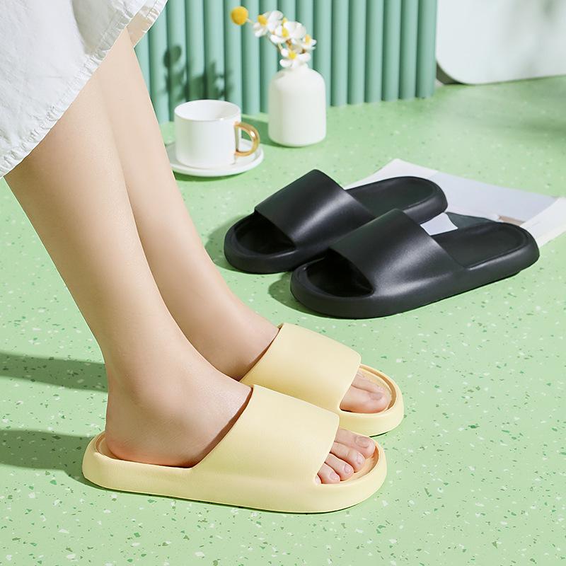 2024 Men's Non-slip Thick-soled Bathroom Slippers - Comfortable EVA Sandals for Couples