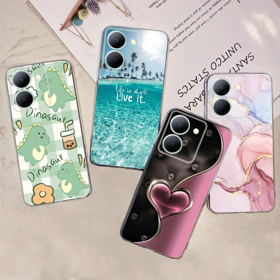 Silicone Soft Back Cover For Vivo Y27s Case For Vivo Y27s V2322 Phone Coques CoverVivo Y78 Y78M Coque Funda Women Fashion New