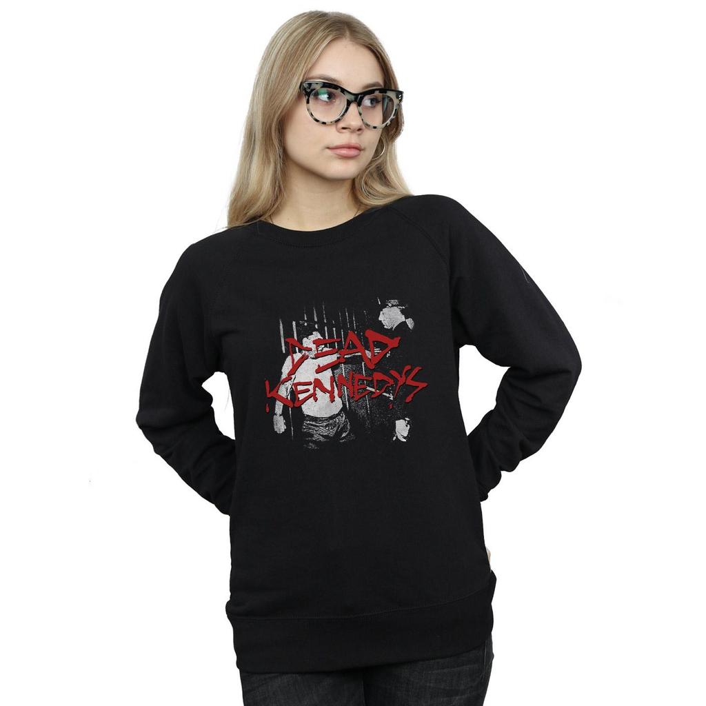 Dead Kennedys Womens/Ladies Police Truck Boyfriend Fit Sweatshirt