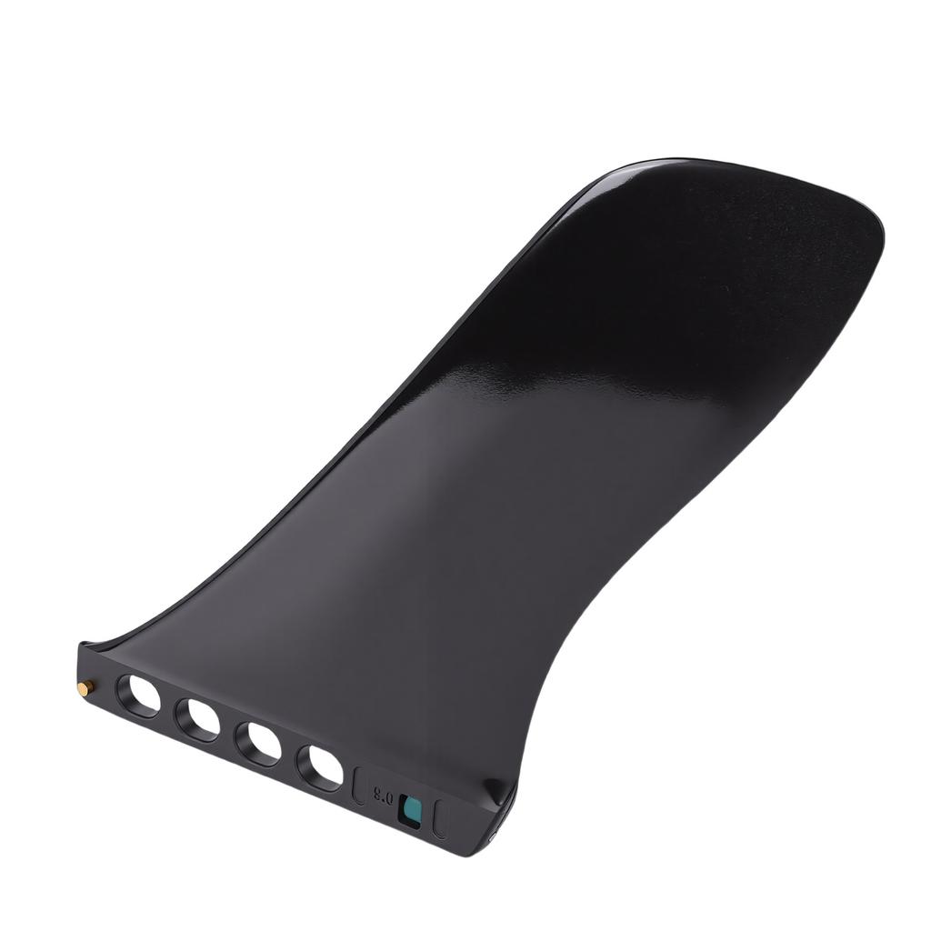 Surfbrett Finne 9,25 Zoll schraubenlose Montage Nylon Glasfaser Paddleboard Heckfinne zum Ersatz Schwarz