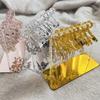 Acrylic Earring Holder Rack With Mini Hangers Jewelry Display Stand Ear Studs Organizer Tabletop Storage For Women Girl