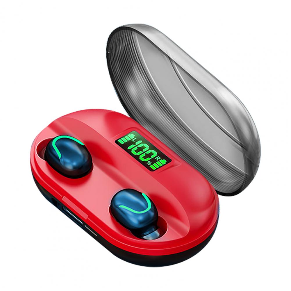 T2 Wireless Bluetooths Earphones Noise Cancelling LED Breathing Light Mini Stereo Sports In-ear Earphones Earbud