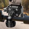 Universal Bike Phone Holder Adjustable 360 Degrees Aluminum Motorcycle Phone Stand for Smooth Photography On Rough Roads