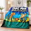 Dog Man Flannel Throw Blanket Soft Warm Cozy For Sofa Bed Indoor Home Bedroom Use