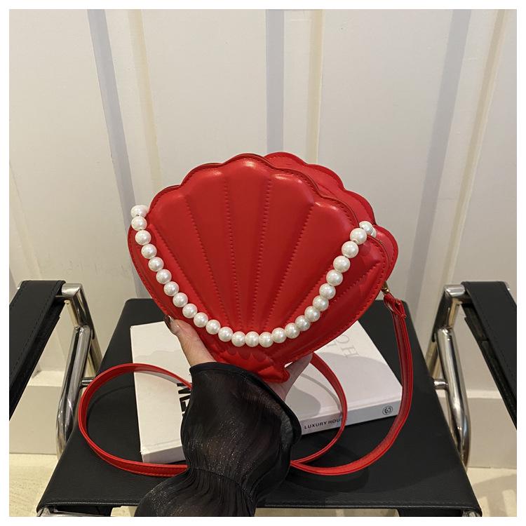 2024 Autumn Trendy Korean Style Embossed Shell Crossbody Bag for Women
