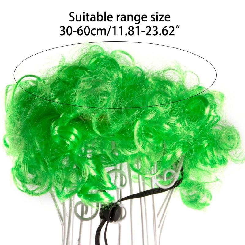 Pet Headdress Kadeře Paruky Kostým Psí Paruky pro Malé Střední Velké Domácí Mazlíčky Párty Zelený Příčesek na Halloweenskou Párty
