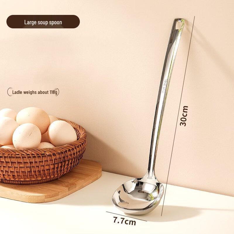 

Bangdafu Large Soup Ladle and Slotted Spoon Set