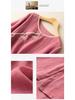 2024 Women's Cotton-Linen Embroidered Short Sleeve Shirt with Oblique Collar
