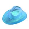 Pink Iridescent Neon Flashing Cowboy Hat for Halloween and Carnival Parties