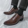 Luxury Trend Designer New Pointed Toe Black Brown Casual Shoes For Men Slip On Loafter Formal Wedding Dress Homecoming