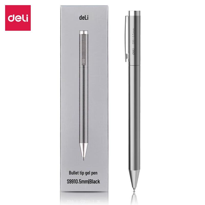 Deli 0.5mm Metal Bullet Tip Gel Pen