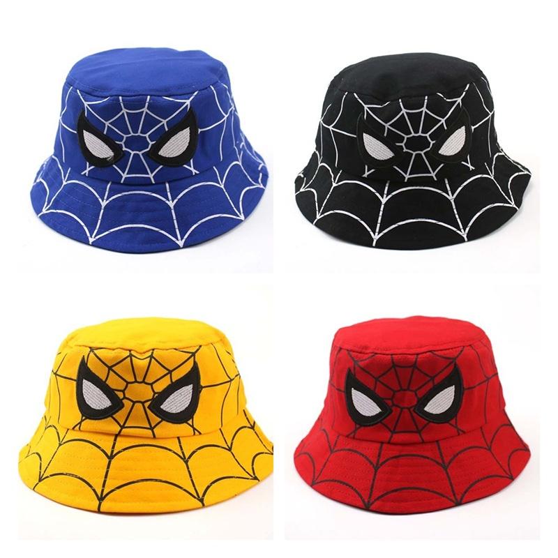 Spider-Man Fischerhut für Kinder, Baumwollmaterial, Perfekter Sommer-, Herbst-Winterhut