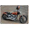 Metal Tin Signs Plaque Cool Motorcycle Wall Decoration Vintage Iron Painting Art Posters for Man Cave Home Cafe Garage Club Bar