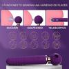 Rechargeable Thrusting Vibrators Powerful Av Magic Wand 3in1 Beating Clitoris G Spot Stimulator Sex Toys Clit Sucker for Women