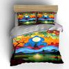 Colorful Landscape with Trees. Bedding Sets Duvet Cover Sets Duvet Covers Pillowcases(1 * Duvet Cover 2 * Pillowcases, Without Duvet Insert)