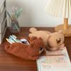 Bear Plush Cute Pencil Case Organizer With Spacious Storage For Kids Teens And