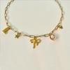 Paper Clip Necklace Bow Pentagram Shell Pearl Love Denim Boots Necklace