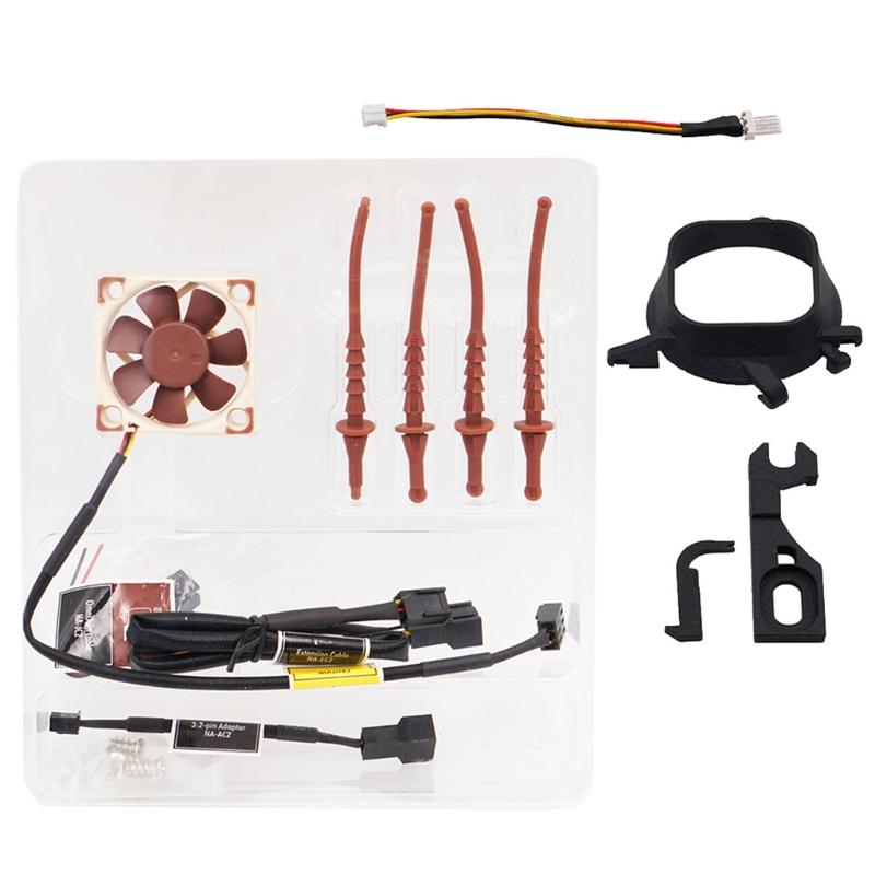 DC Cooling Fan 3d Printing Kit Bitfunx Black Fan Mount Kit+NF-A4x10 5V Fan for Dreamcast DC