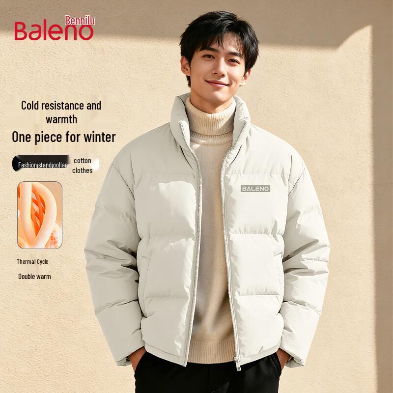 

Baleno Men s 2025 Winter Stand Collar Padded Jacket XL