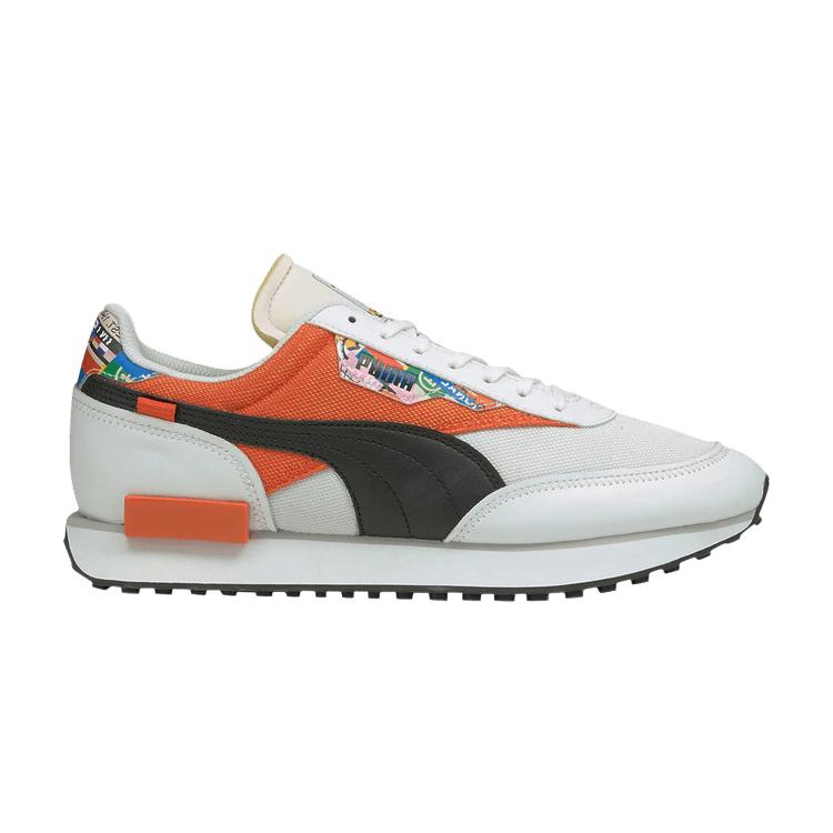 Puma Future Rider International Game Unisex Sneakers Orange White Tigerlily 375971-01