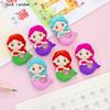 Kawai Stationery Mermaid Puzzle Assembled Eraser Student Sixty One Final Christmas Prize Gift Reward Office School Supplies
