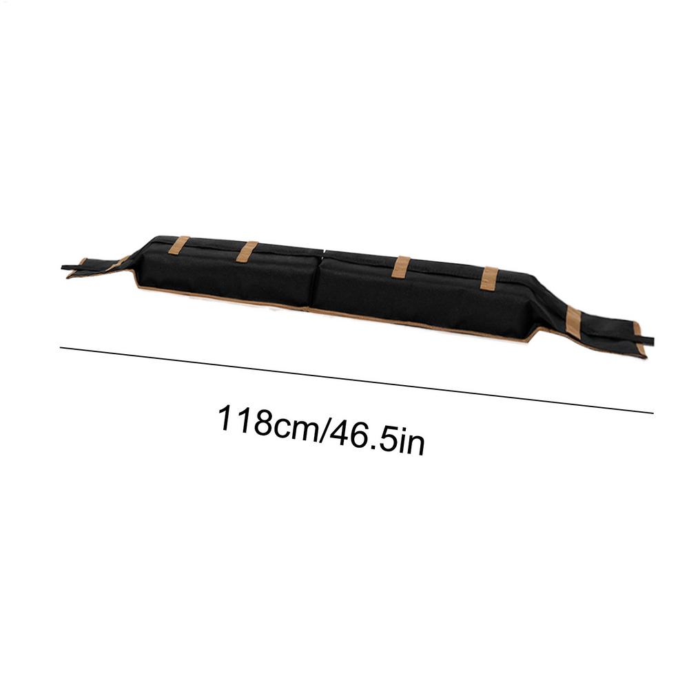 

Roof Rack Pads For Crossbars Surfboard Roof Rack Foam Pads With Tie Down Straps And Storage Bag Anti-Slip Cushion For Truck чорний