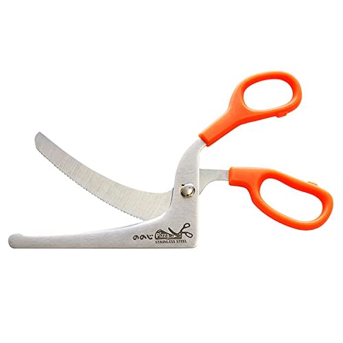 Nonoji Kitchen Scissors, Pizza, Orange, 18cm, CPS-01D
