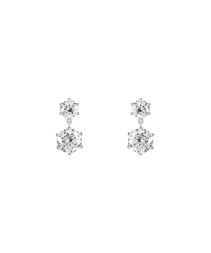 Jyddm 6-Prong Modern Drop Stud Earrings