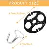 24Pcs Car Seat Cover Plum Plate Metal Hooks, 12Pcs Plastic Car Seat Covers Chucks And 12Pcs Metal Hooks Set Locking Clip Plastic Card Fixed Fastener