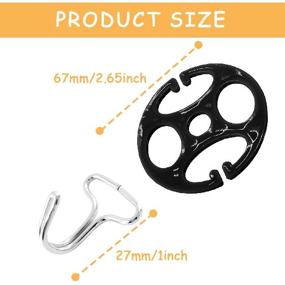 24Pcs Car Seat Cover Plum Plate Metal Hooks, 12Pcs Plastic Car Seat Covers Chucks And 12Pcs Metal Hooks Set Locking Clip Plastic Card Fixed Fastener