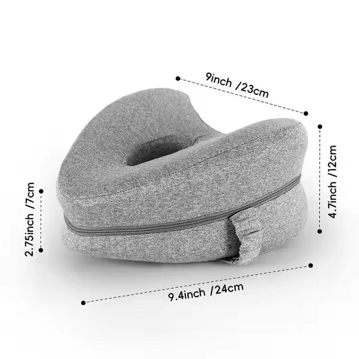 Ergonomic Memory Foam Leg Pillow for Pregnant Women - Heart-shaped, Knee and Leg Support pillow