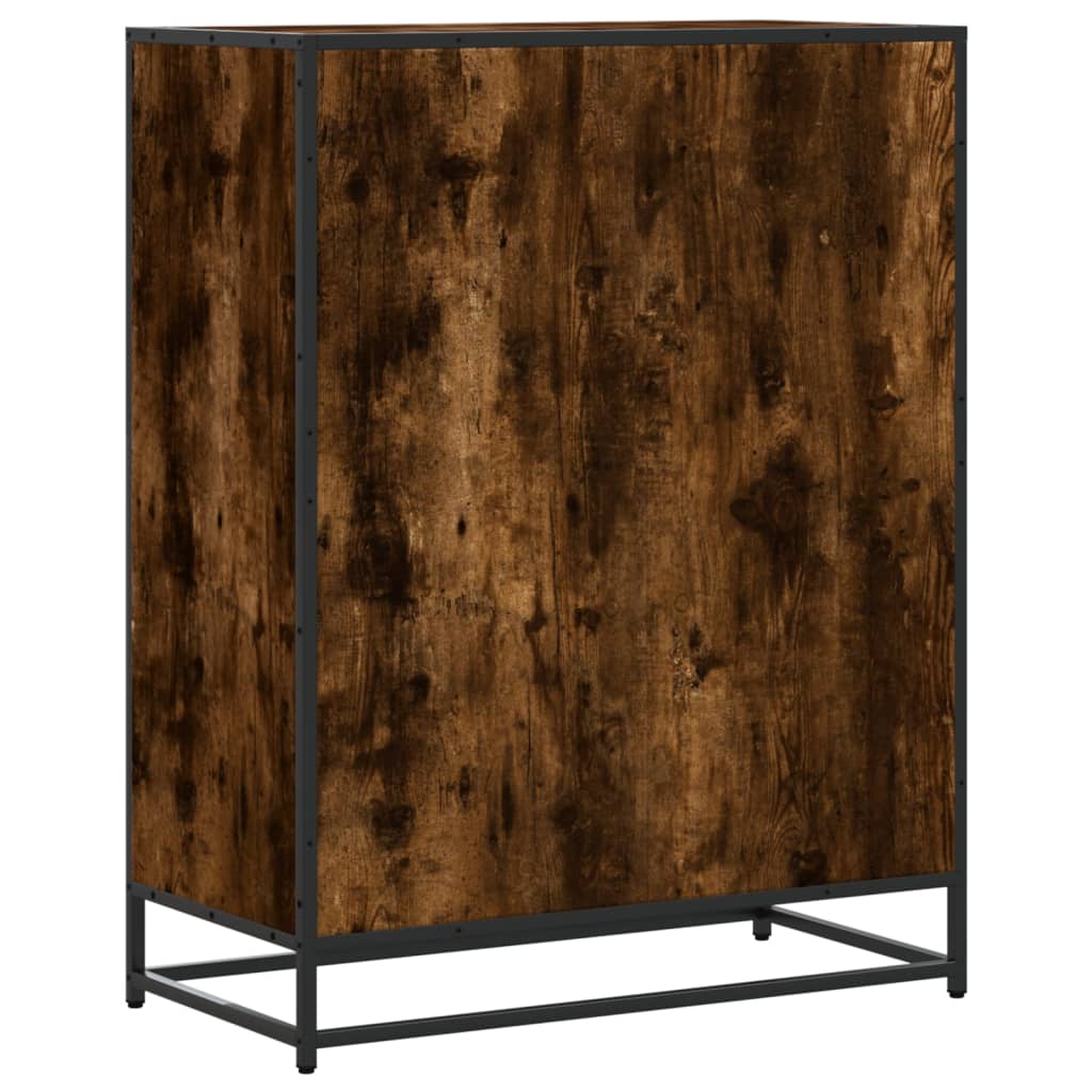 Vidaxl Szafka Na Buty, Przydymiony Dąb, 75X38X97,5 Cm