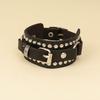 Punk Schwarz Manschette Wrap Leder Nieten Armband Armband Metall Nieten Stud Armreif für Frauen Männer Rock Gothic Schmuck
