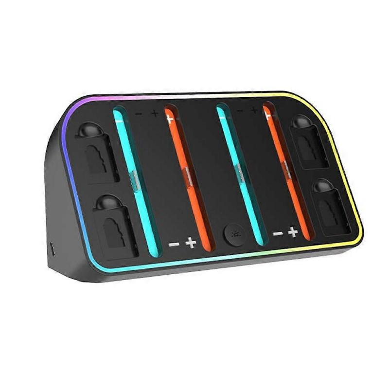 O3H HBS-2807 For Nintendo Switch 2 Joy-Con Handle 4-Slot Wall Mounted Q4w Charging Dock Storage Brac